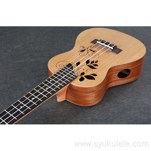 Custom pattern engraving ukulele